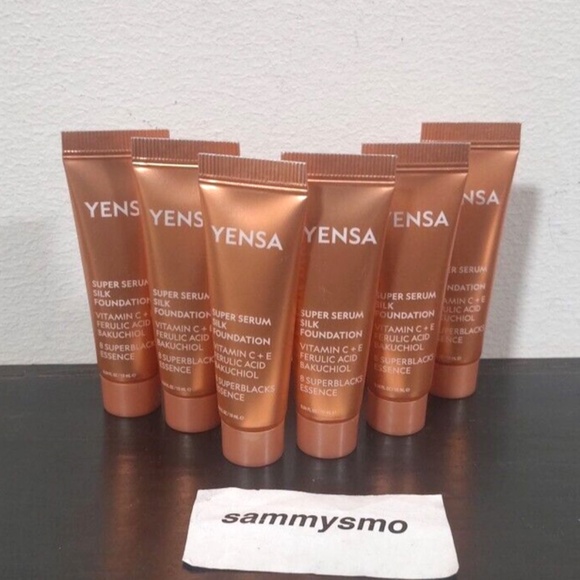 YENSA BEAUTY Super Serum Silk Foundation in Light 1 - .34 oz tube x6